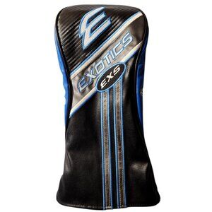 Tour Edge Exotics EXS Driver Headcover Head Cover Black Blue Gray White EUC